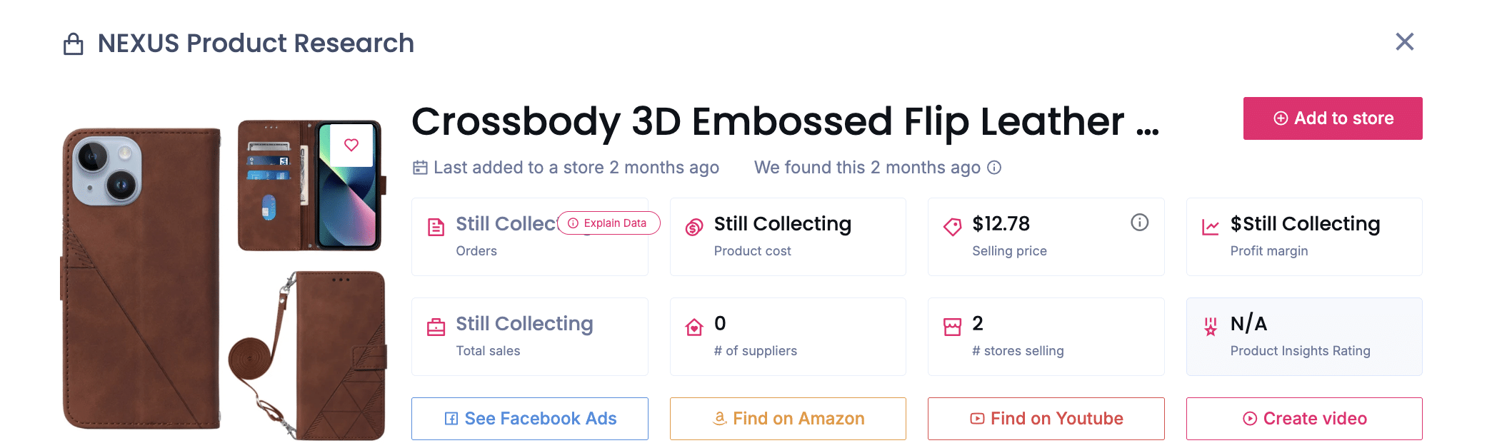 Leather Folio Case with Card Slots